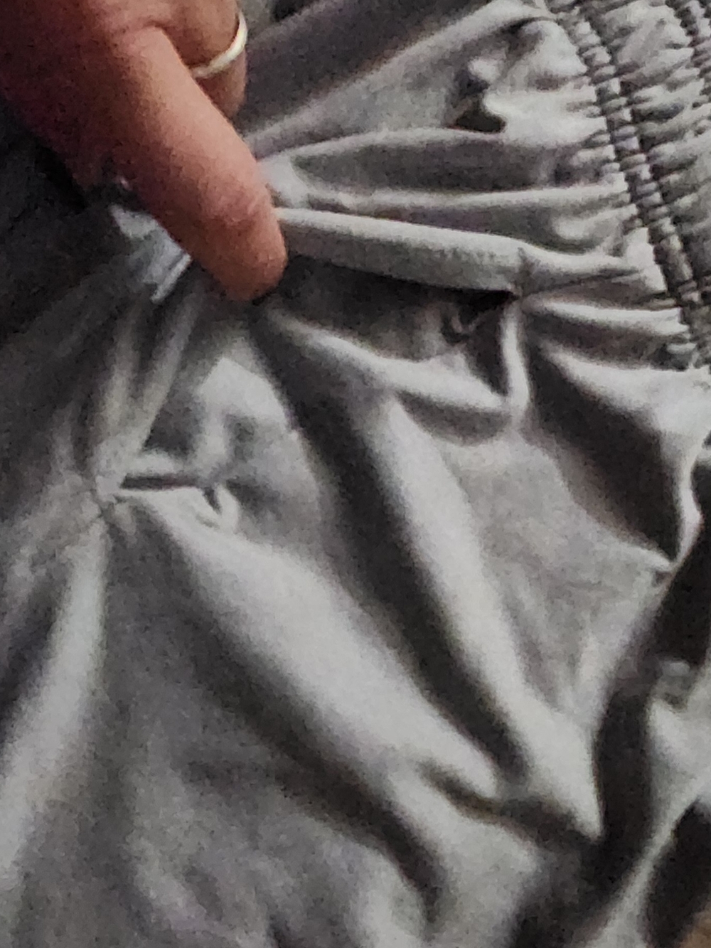 NBA Gray Athletic Shorts with Red Logo - Picture 8 of 8